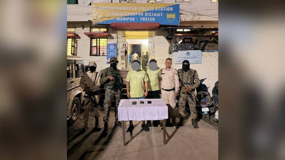 Two suspects held in Manipur's Churachandpur for alleged role in firing on RAF personnel Two suspects held in Manipur's Churachandpur for alleged role in firing on RAF personnel