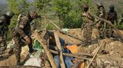 Joint forces destroy 10 bunkers in Manipur hills during NH-202 operations Joint forces destroy 10 bunkers in Manipur hills during NH-202 operations