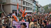Thousands of women rally in Sikkim's Gangtok supporting Women’s Reservation Act Thousands of women rally in Sikkim's Gangtok supporting Women’s Reservation Act