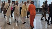 RSS chief Mohan Bhagwat arrives in Tripura for Temple Consecration ceremony RSS chief Mohan Bhagwat arrives in Tripura for Temple Consecration ceremony
