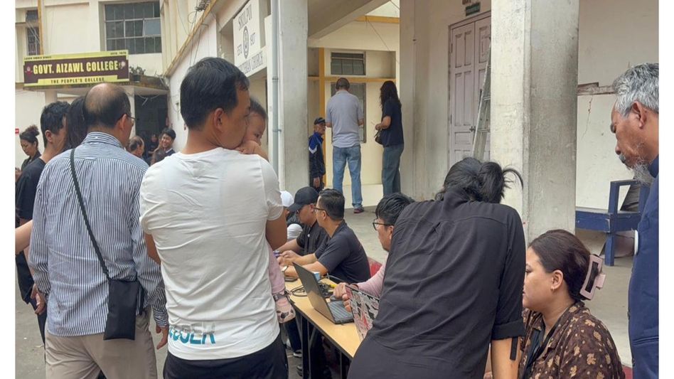 Polling underway for Aizawl municipal corporation elections across 19 wards Polling underway for Aizawl municipal corporation elections across 19 wards