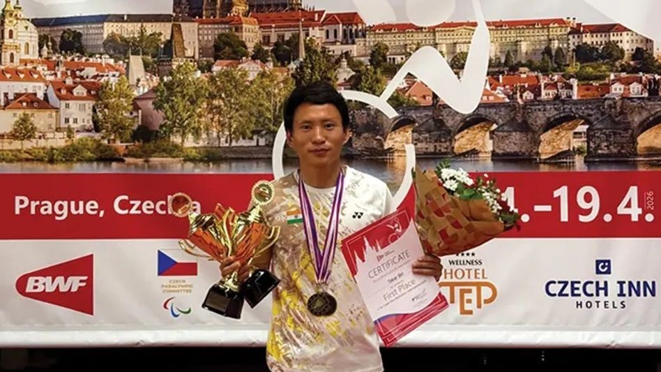 Arunachal's Biri Takar clinches double gold at BWF Czechia Para Badminton International 2026 Arunachal's Biri Takar clinches double gold at BWF Czechia Para Badminton International 2026