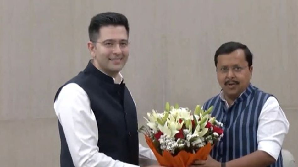 AAP MPs Raghav Chadha, Sandeep Pathak, Ashok Mittal join BJP in Delhi AAP MPs Raghav Chadha, Sandeep Pathak, Ashok Mittal join BJP in Delhi