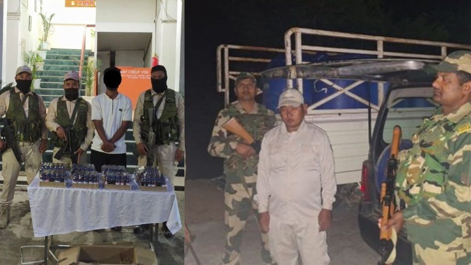 Manipur police arrest one with codeine syrup, intercept fuel-laden vehicles Manipur police arrest one with codeine syrup, intercept fuel-laden vehicles