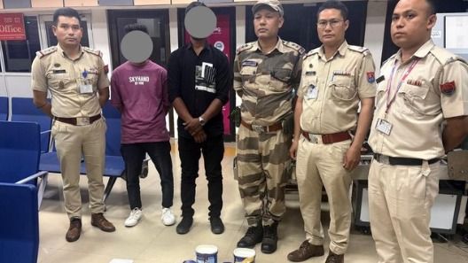 Two held with suspected heroin at Imphal Airport while en route to Bengaluru