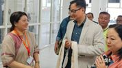 Union Minister Kiren Rijiju arrives in Sikkim for official visit Union Minister Kiren Rijiju arrives in Sikkim for official visit