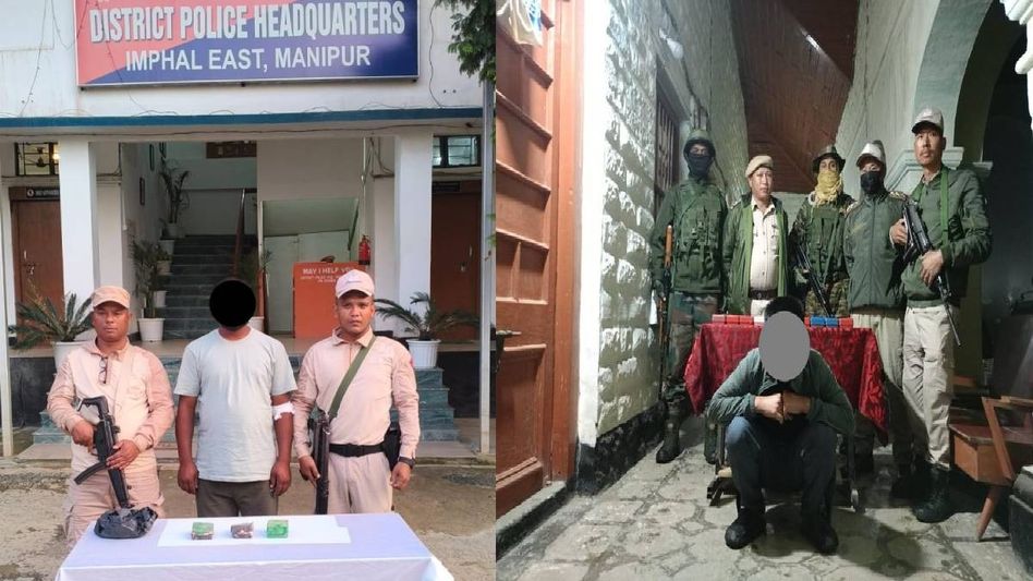 Heroin worth crores seized in Manipur's Senapati and Imphal East, two held Heroin worth crores seized in Manipur's Senapati and Imphal East, two held