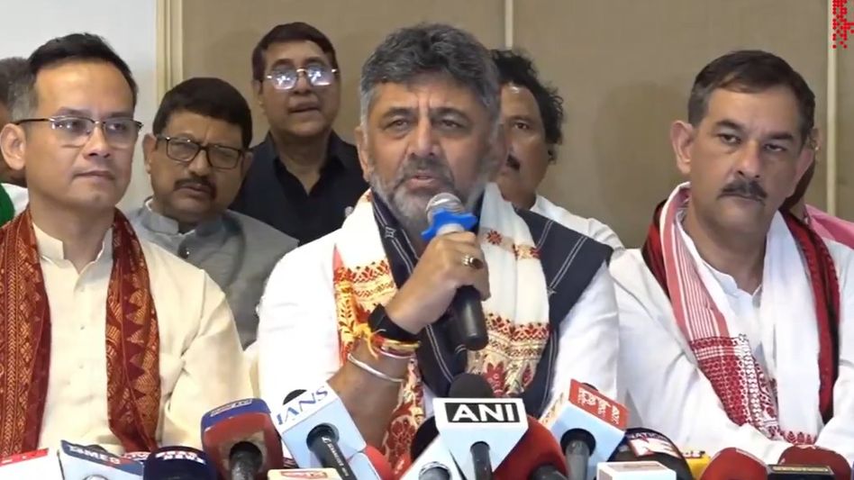 Congress will form govt in Assam, our hand is stronger than lotus: DK Shivakumar Congress will form govt in Assam, our hand is stronger than lotus: DK Shivakumar