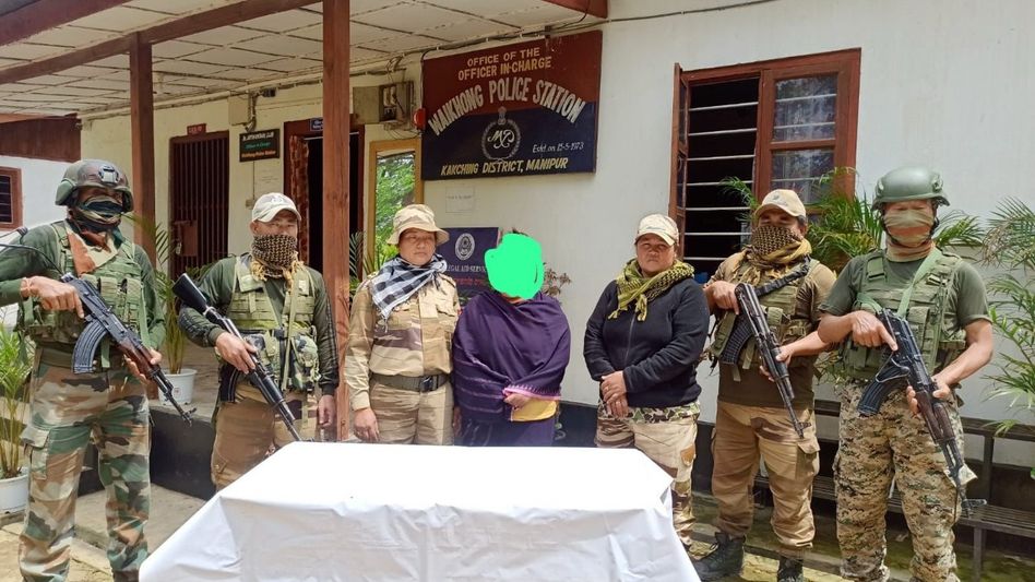 Manipur Police arrest woman militant, recover weapons in coordinated crackdown Manipur Police arrest woman militant, recover weapons in coordinated crackdown