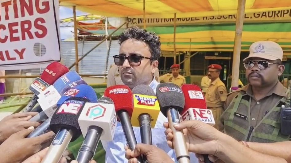 Dhubri tightens security ahead of Assam Assembly vote counting Dhubri tightens security ahead of Assam Assembly vote counting