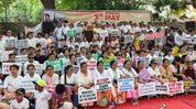 Meitei Organisations hold protest at Jantar Mantar on Manipur conflict anniversary Meitei Organisations hold protest at Jantar Mantar on Manipur conflict anniversary