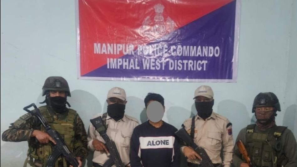 Active KYKL cadre held in Manipur's Imphal East during security operation Active KYKL cadre held in Manipur's Imphal East during security operation