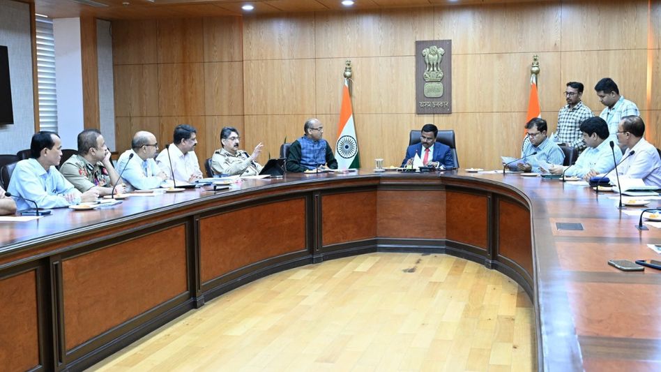 Assam CS reviews preparations for May 12 swearing-in ceremony at Veterinary Field, Khanapara Assam CS reviews preparations for May 12 swearing-in ceremony at Veterinary Field, Khanapara