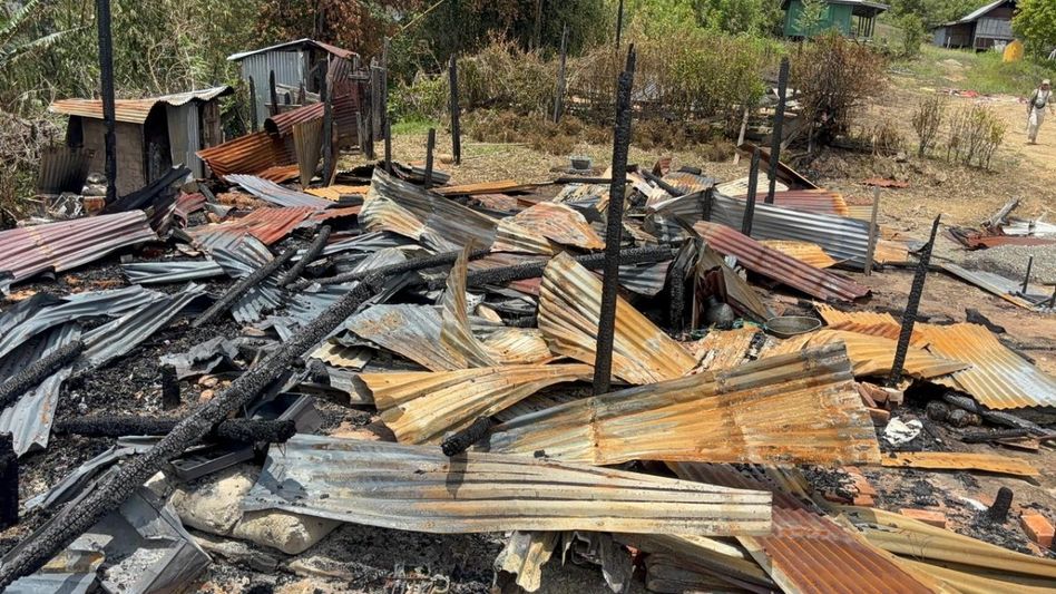 Kuki students' body slams arson attack on Manipur village Kuki students' body slams arson attack on Manipur village