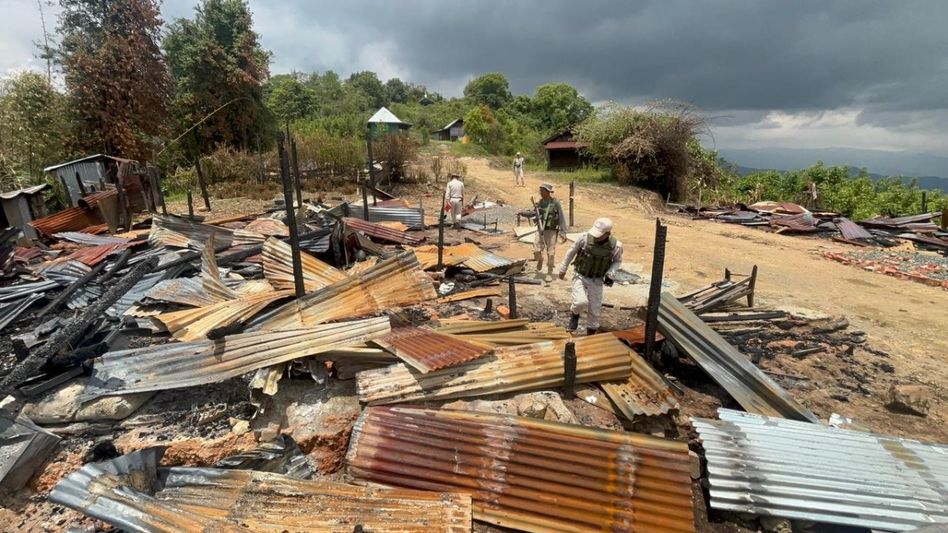 Suspected Myanmar militants torch Manipur border villages in early morning attack Suspected Myanmar militants torch Manipur border villages in early morning attack