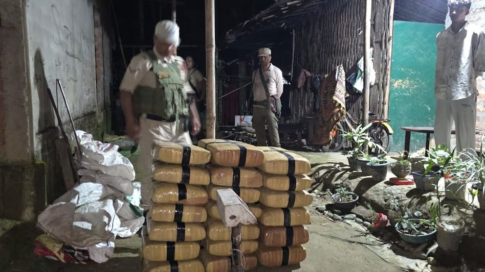 Assam: Tinsukia police seize large quantities of cannabis near district jail Assam: Tinsukia police seize large quantities of cannabis near district jail