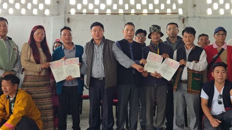 Arunachal: Six villages in Tuting sign MoU for Siang Upper Multipurpose Project Arunachal: Six villages in Tuting sign MoU for Siang Upper Multipurpose Project