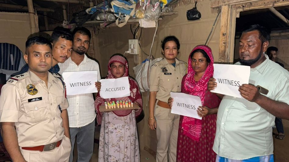 Woman held with suspected heroin in anti-drug operation in Assam's Nagaon Woman held with suspected heroin in anti-drug operation in Assam's Nagaon