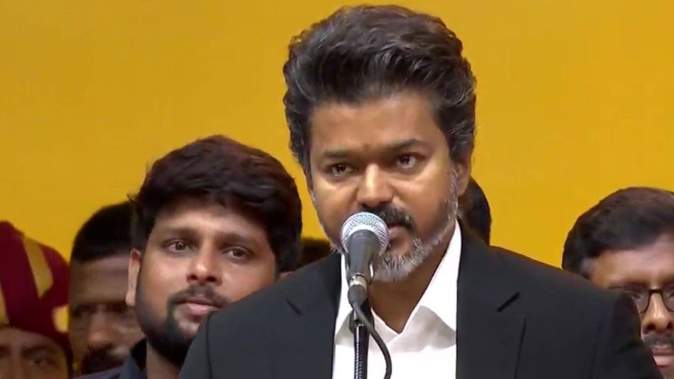 Vijay sworn in as Tamil Nadu chief minister after TVK’s debut poll sweep Vijay sworn in as Tamil Nadu chief minister after TVK’s debut poll sweep