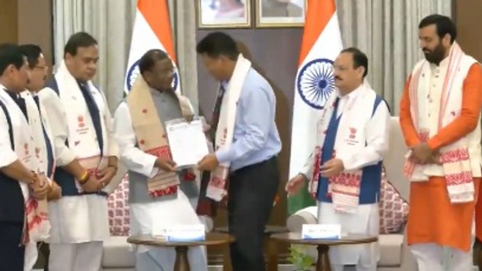 NDA stakes claim to form government in Assam after meeting Governor at Lok Bhavan NDA stakes claim to form government in Assam after meeting Governor at Lok Bhavan