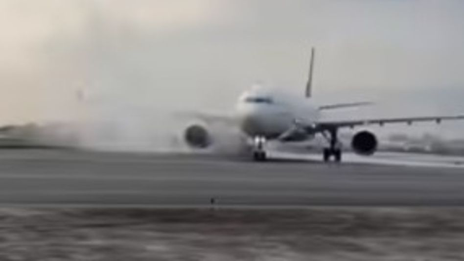 Turkish airlines flight suffers tyre fire during landing in Nepal's Kathmandu; all passengers safe Turkish airlines flight suffers tyre fire during landing in Nepal's Kathmandu; all passengers safe