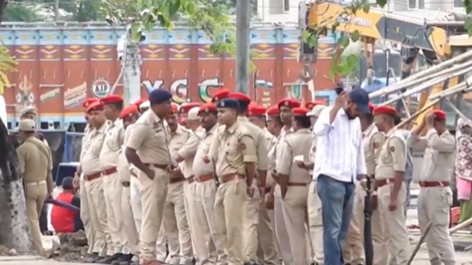 Tight security at Khanapara venue ahead of Himanta Biswa Sarma’s swearing-in as Assam CM tomorrow Tight security at Khanapara venue ahead of Himanta Biswa Sarma’s swearing-in as Assam CM tomorrow