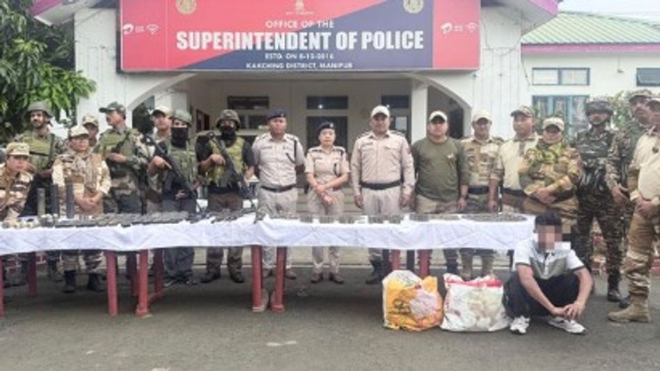 Militant KCP cadre held in Manipur, arms and explosives seized Militant KCP cadre held in Manipur, arms and explosives seized