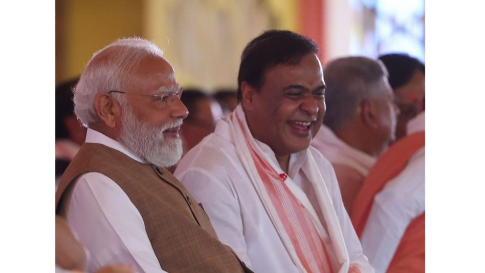 “Great day for Assam”: PM Modi congratulates Himanta Biswa Sarma on taking oath as CM for second term “Great day for Assam”: PM Modi congratulates Himanta Biswa Sarma on taking oath as CM for second term