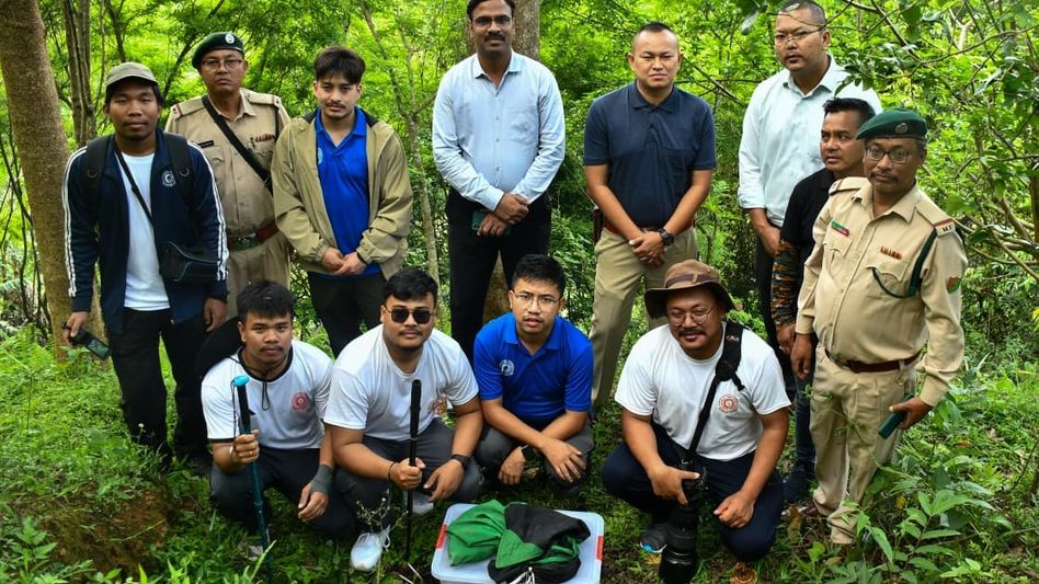 Five rescued snakes released into Langol Reserved Forest by Manipur Forest department Five rescued snakes released into Langol Reserved Forest by Manipur Forest department