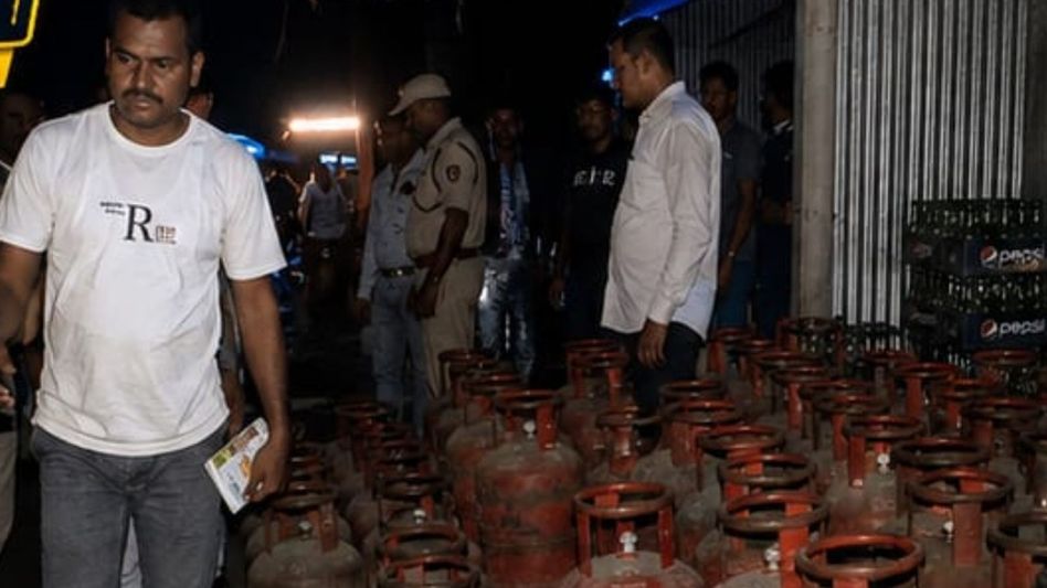 Assam Police seize 74 LPG cylinders in Hajo, one held after late-night raid Assam Police seize 74 LPG cylinders in Hajo, one held after late-night raid