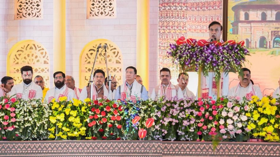 Meghalaya CM Conrad Sangma congratulates Himanta Biswa Sarma on second consecutive term as Assam CM Meghalaya CM Conrad Sangma congratulates Himanta Biswa Sarma on second consecutive term as Assam CM