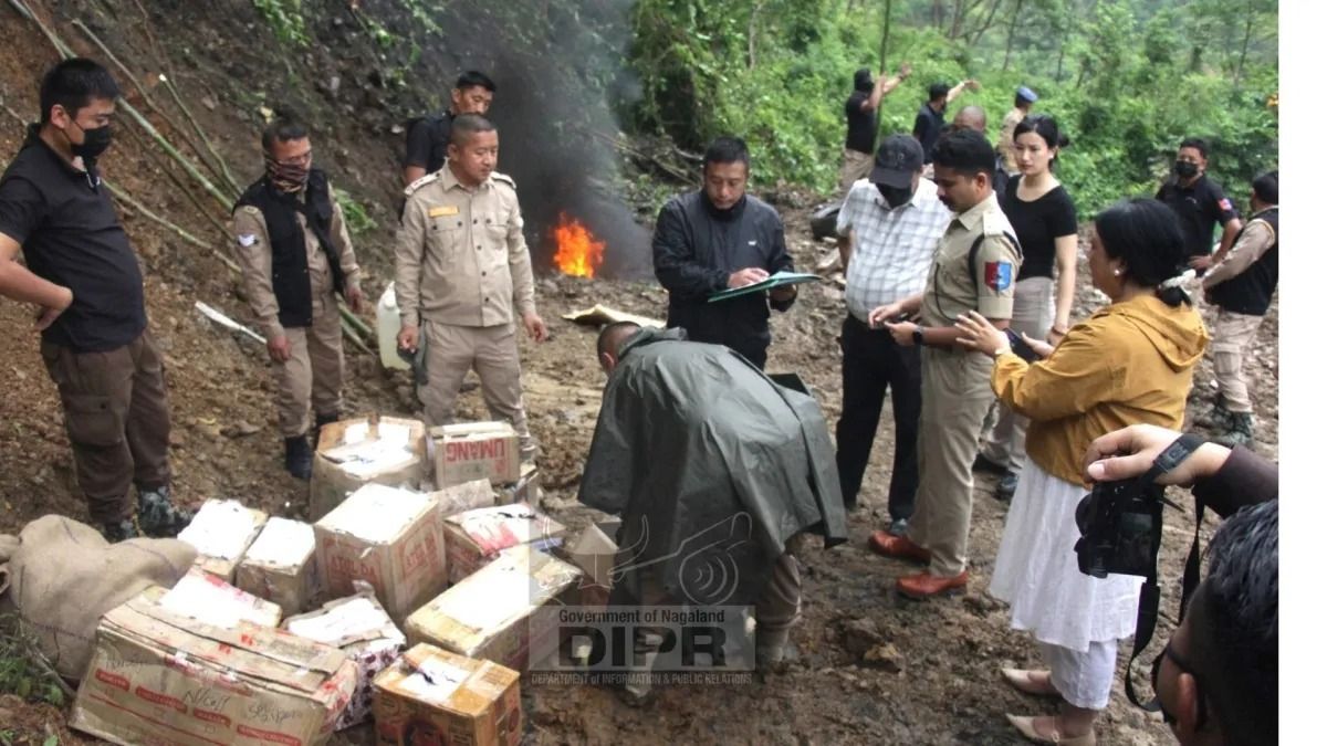 Nagaland Police destroy narcotics worth over Rs 36 crore in Kohima