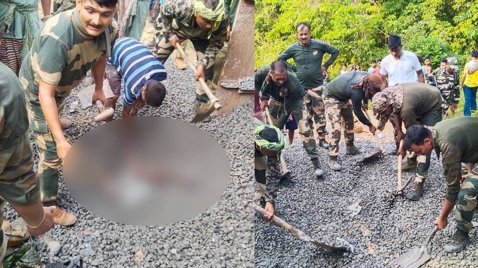 Four labourers killed as stone-chips truck overturns in near international border in Tripura Four labourers killed as stone-chips truck overturns in near international border in Tripura