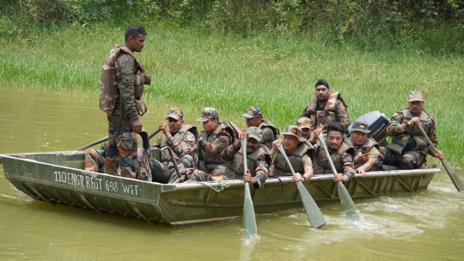 Assam Rifles, Indian Army conduct joint flood relief exercise in Tripura to boost disaster response Assam Rifles, Indian Army conduct joint flood relief exercise in Tripura to boost disaster response