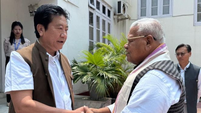 Union Minister reviews development projects in Nagaland’s Longleng district