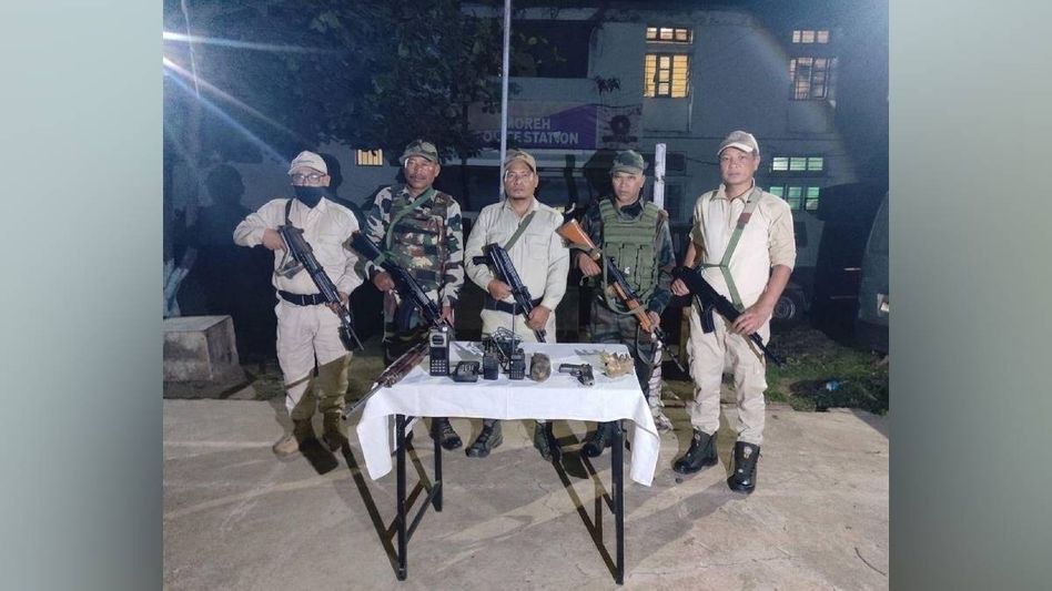 Security forces recover arms, IEDs near Indo-Myanmar border in Manipur Security forces recover arms, IEDs near Indo-Myanmar border in Manipur