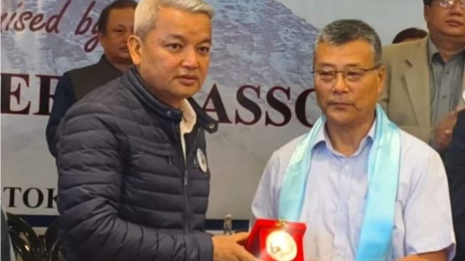 Former IPS officer ST Bhutia receives first-ever Sikkim Mountaineering Association Gold Medal 2026 Former IPS officer ST Bhutia receives first-ever Sikkim Mountaineering Association Gold Medal 2026