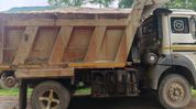 Assam: Illegal sand-laden dumper seized in Sonapur during late night operation Assam: Illegal sand-laden dumper seized in Sonapur during late night operation