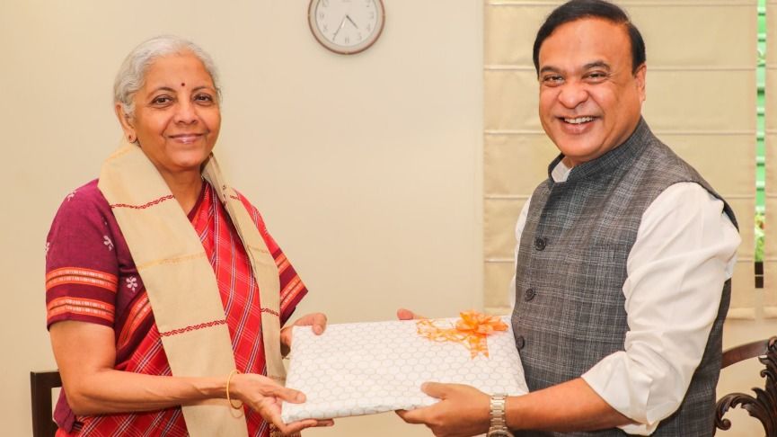 Assam CM meets Union Finance Minister Nirmala Sitharaman in New Delhi