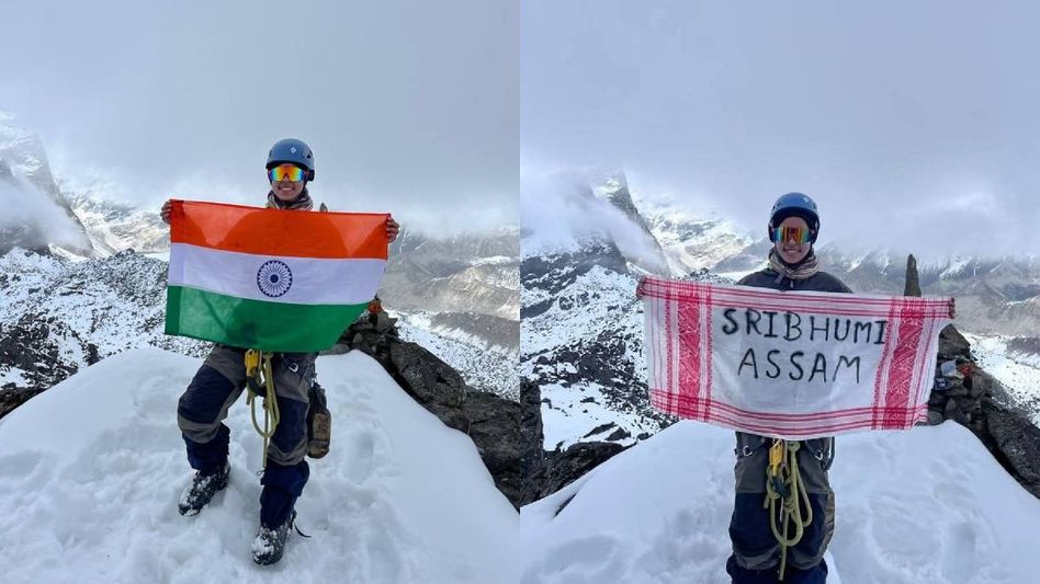 Assam’s Rajshree Roy sets new milestone, successfully summits Mount Rhenock Assam’s Rajshree Roy sets new milestone, successfully summits Mount Rhenock