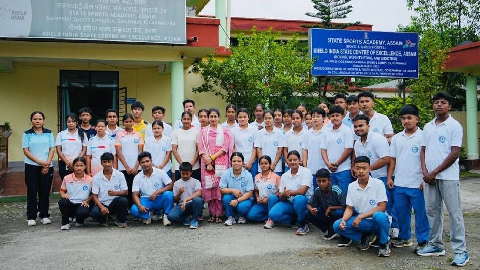 Union Minister Raksha Khadse reviews sports facilities at Khelo India Centre in Assam Union Minister Raksha Khadse reviews sports facilities at Khelo India Centre in Assam
