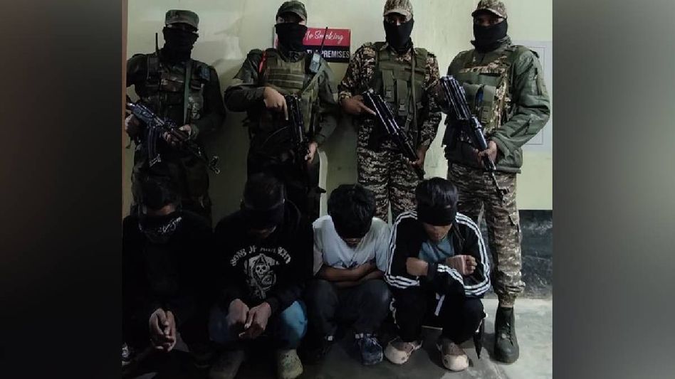 Four held in joint operation by security forces in Manipur following abduction of six individuals in Kangpokpi Four held in joint operation by security forces in Manipur following abduction of six individuals in Kangpokpi