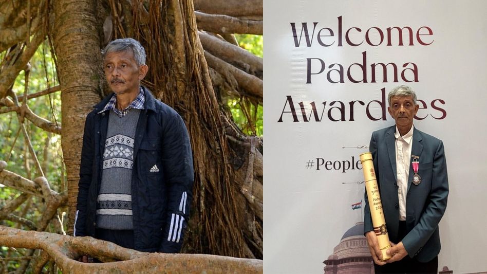 President Murmu confers Padma Shri on Meghalaya’s Hally War for preserving living root bridges President Murmu confers Padma Shri on Meghalaya’s Hally War for preserving living root bridges