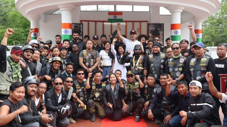 Assam Rifles holds bike rally in Arunachal's Borduria to honour Ashok Chakra awardee Hangpan Dada Assam Rifles holds bike rally in Arunachal's Borduria to honour Ashok Chakra awardee Hangpan Dada