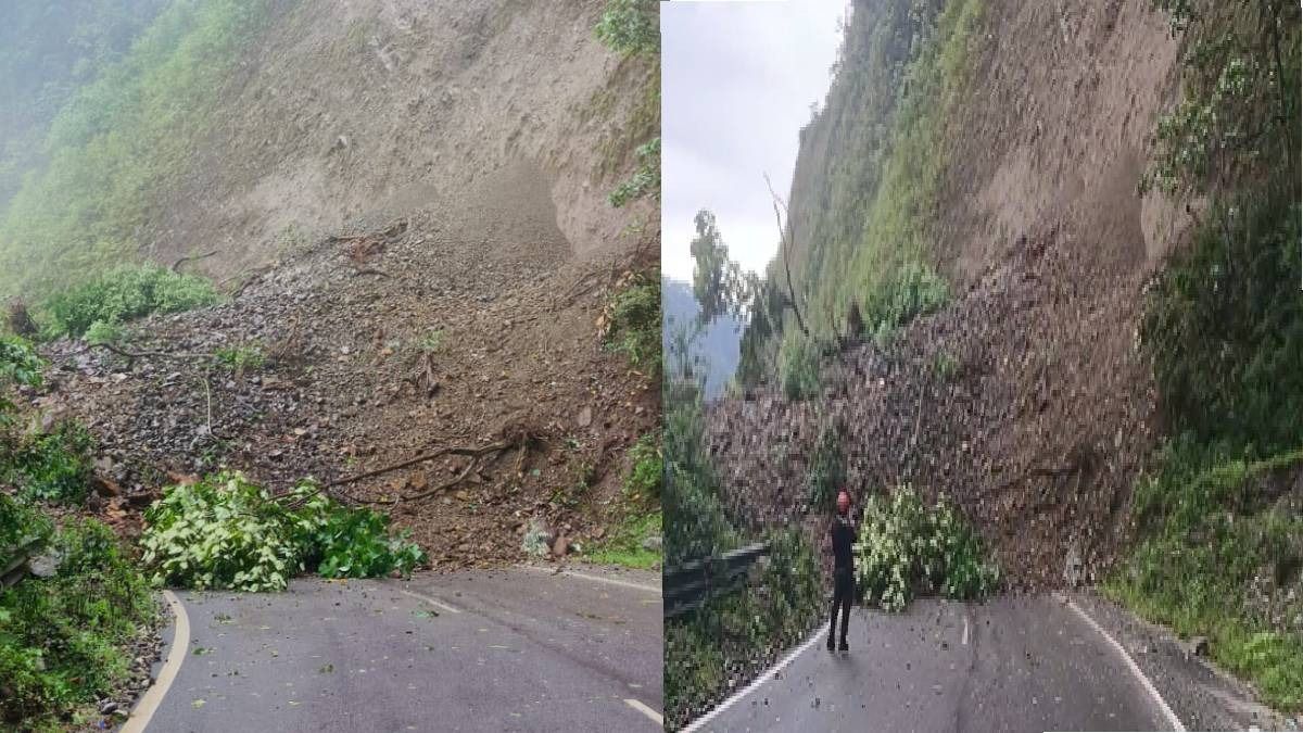 Massive landslide blocks Potin-Ziro highway amid heavy rain in Arunachal