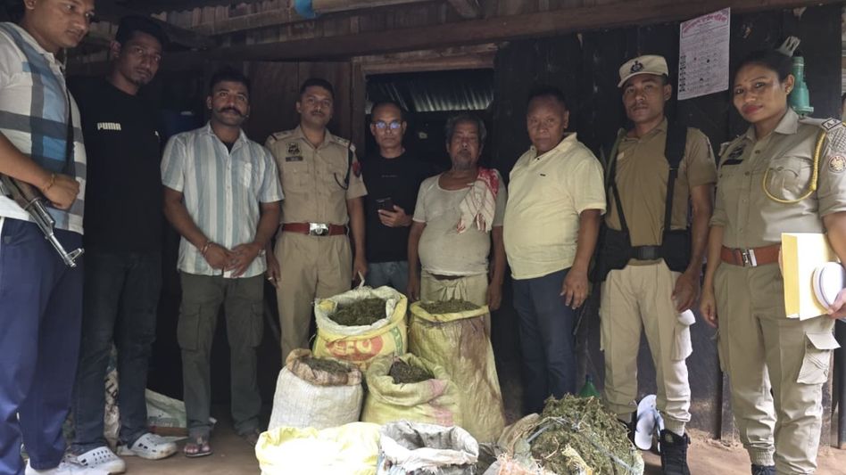 Major anti-narcotics operation in Boko, over 41 kg suspected ganja seized Major anti-narcotics operation in Boko, over 41 kg suspected ganja seized