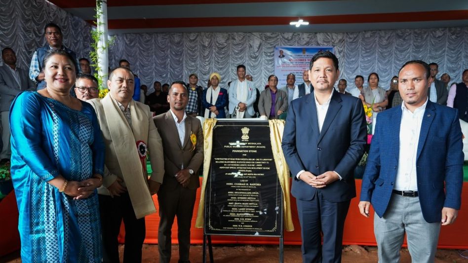 Meghalaya CM lays foundation stone for Rs 76.43 crore road and bridge project in East Jaintia Hills Meghalaya CM lays foundation stone for Rs 76.43 crore road and bridge project in East Jaintia Hills