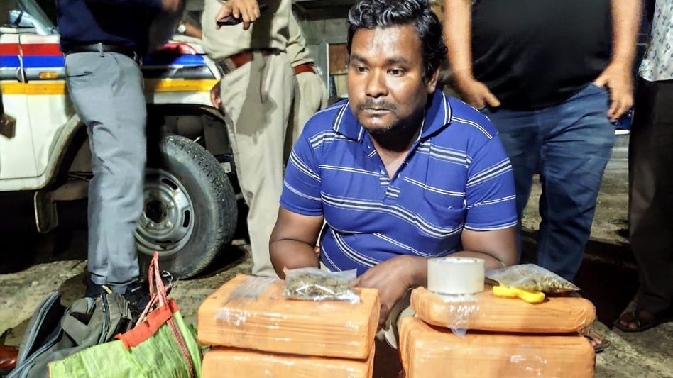 Man held with cannabis worth Rs 9 lakh at Tripura railway station Man held with cannabis worth Rs 9 lakh at Tripura railway station