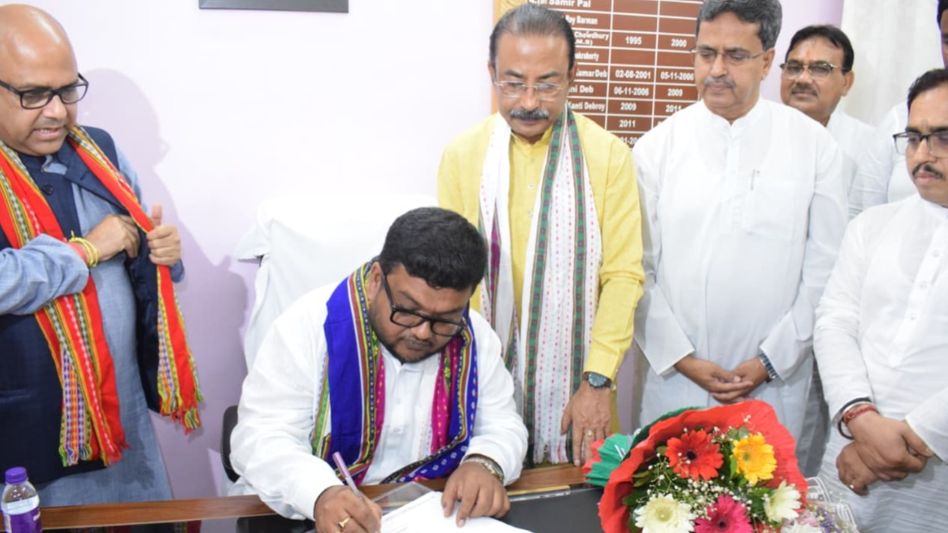 Tripura MLA Abhishek Debroy takes charge as BJP state president, vows to strengthen party at grassroots Tripura MLA Abhishek Debroy takes charge as BJP state president, vows to strengthen party at grassroots