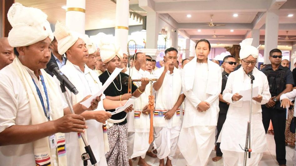 Manipur CM assumes charge as Lainingthou Sanamahi Temple Board president Manipur CM assumes charge as Lainingthou Sanamahi Temple Board president